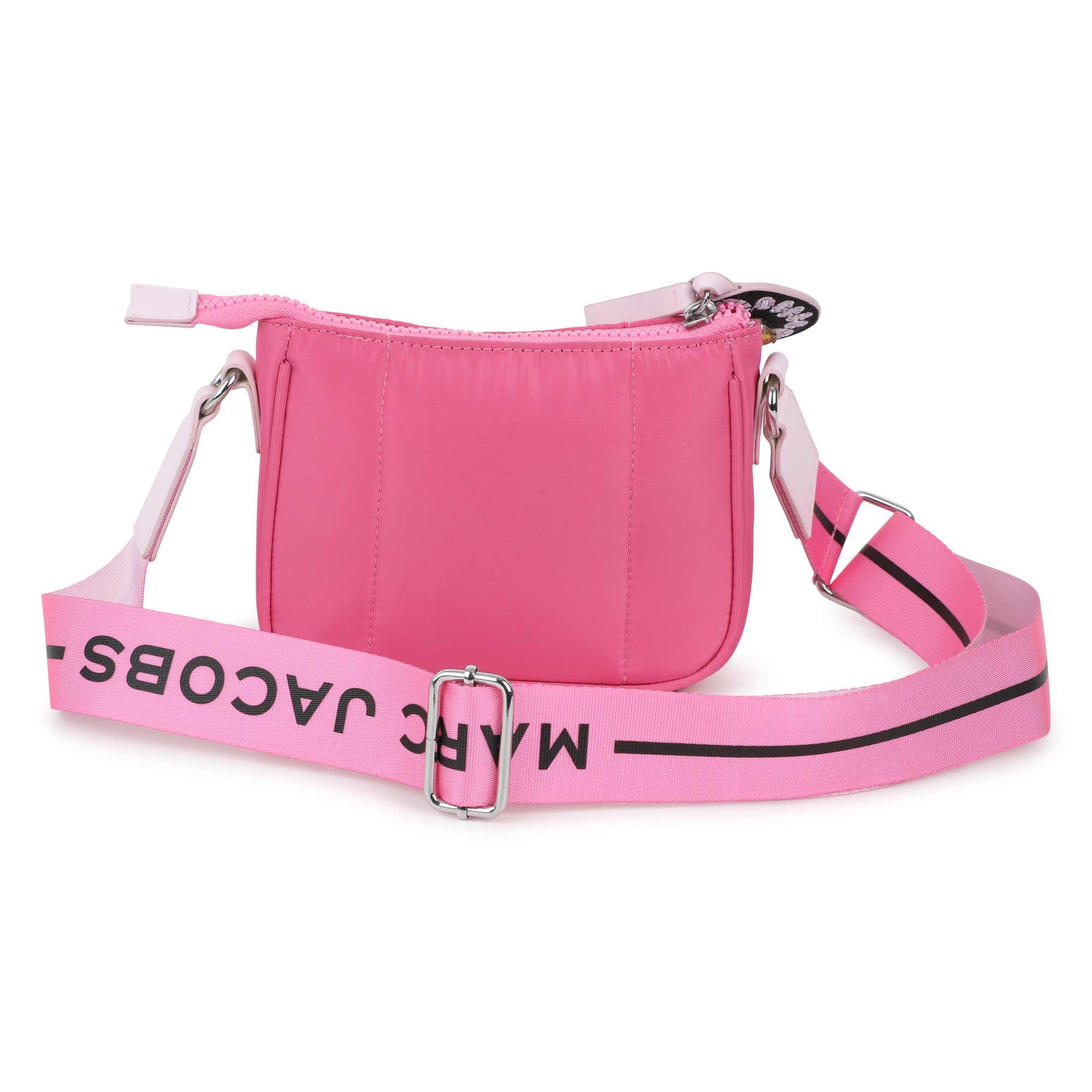Fuchsia Coated Fabric Handle Bag with Adjustable Branded Strap The Marc Jacobs