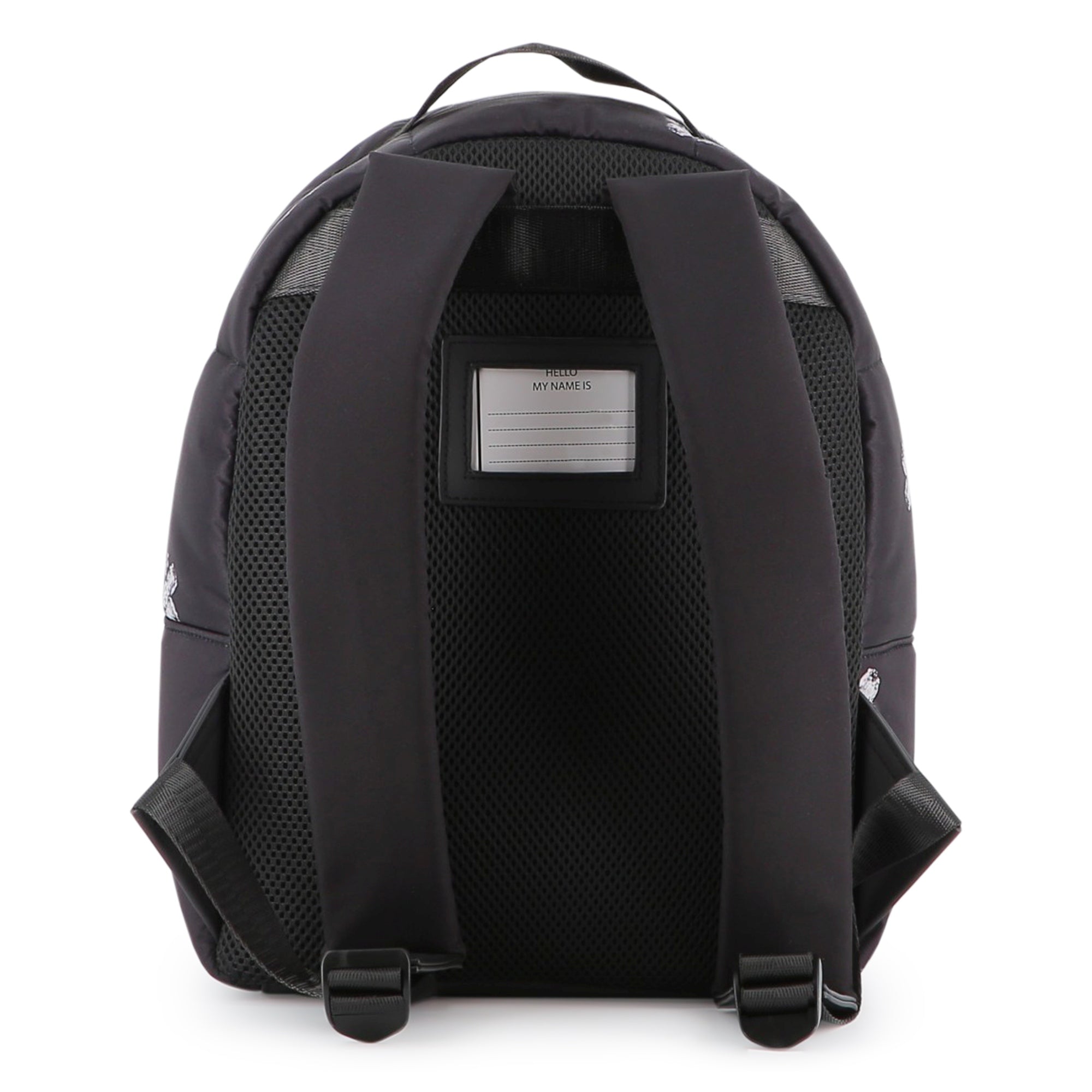 Black Twill Backpack with Daisy Print and Rhinestone Details The Marc Jacobs