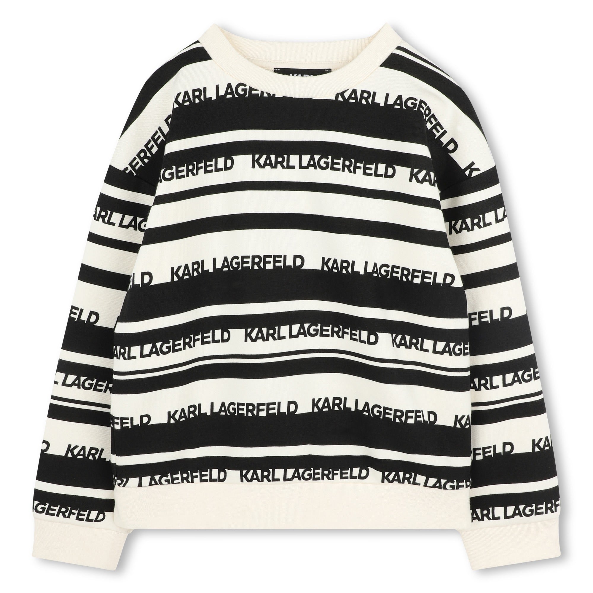 Striped Logo Sweatshirt Karl Lagerfeld Kids