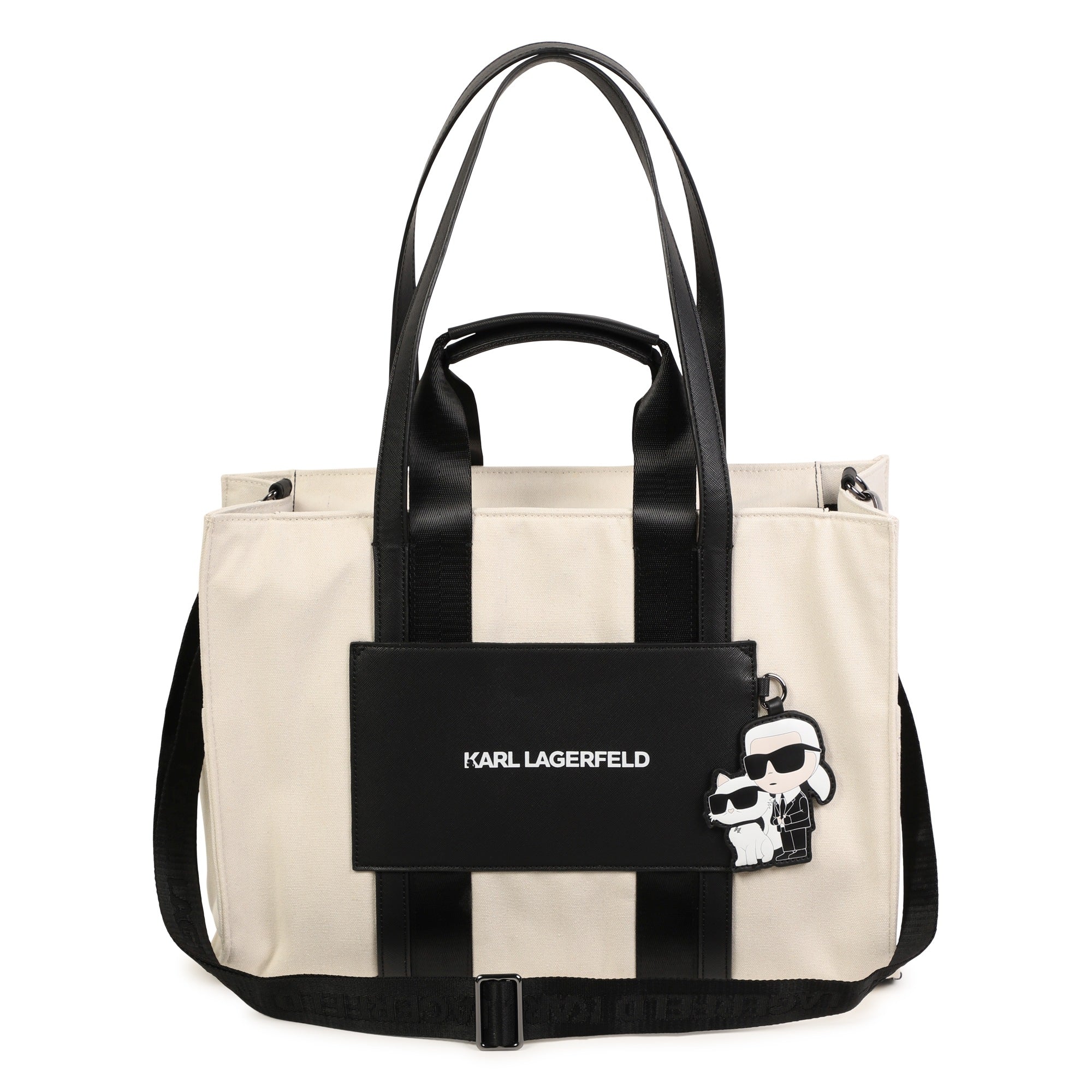 Designer Canvas Changing Bag with Karl & Choupette Badge Karl Lagerfeld Kids