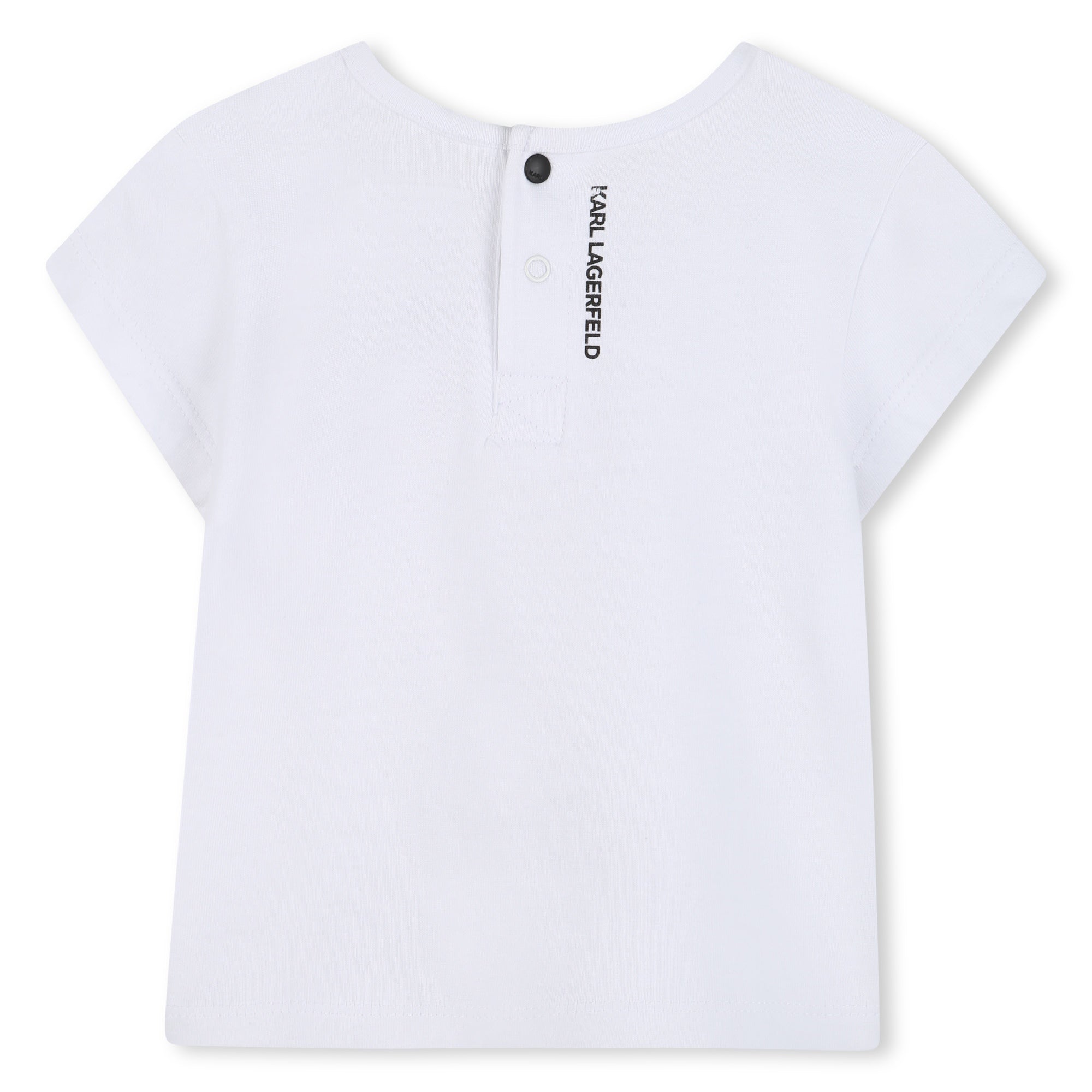 Cardigan, T-Shirt & Shorts 3-Piece Set in Black and White Karl Lagerfeld Kids