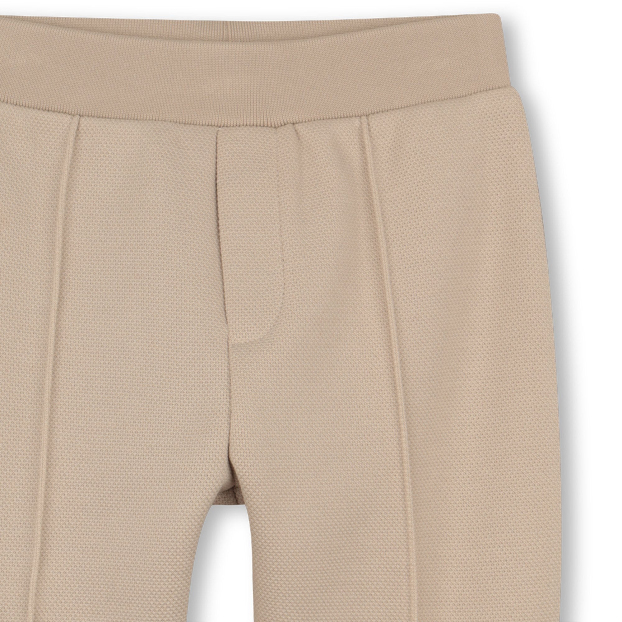 Cardigan, T-Shirt & Trousers Set in Beige Karl Lagerfeld Kids