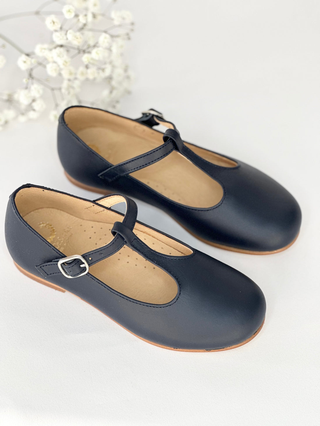 Navy T-Bar Mary Janes Chloe &amp; Jule