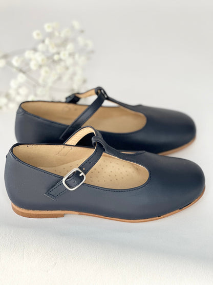 Navy T-Bar Mary Janes Chloe &amp; Jule