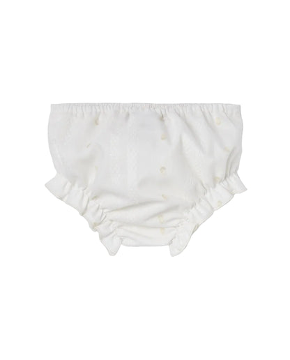 Woven Newborn Bloomers Cream Schoolsoutdesignerkidswear