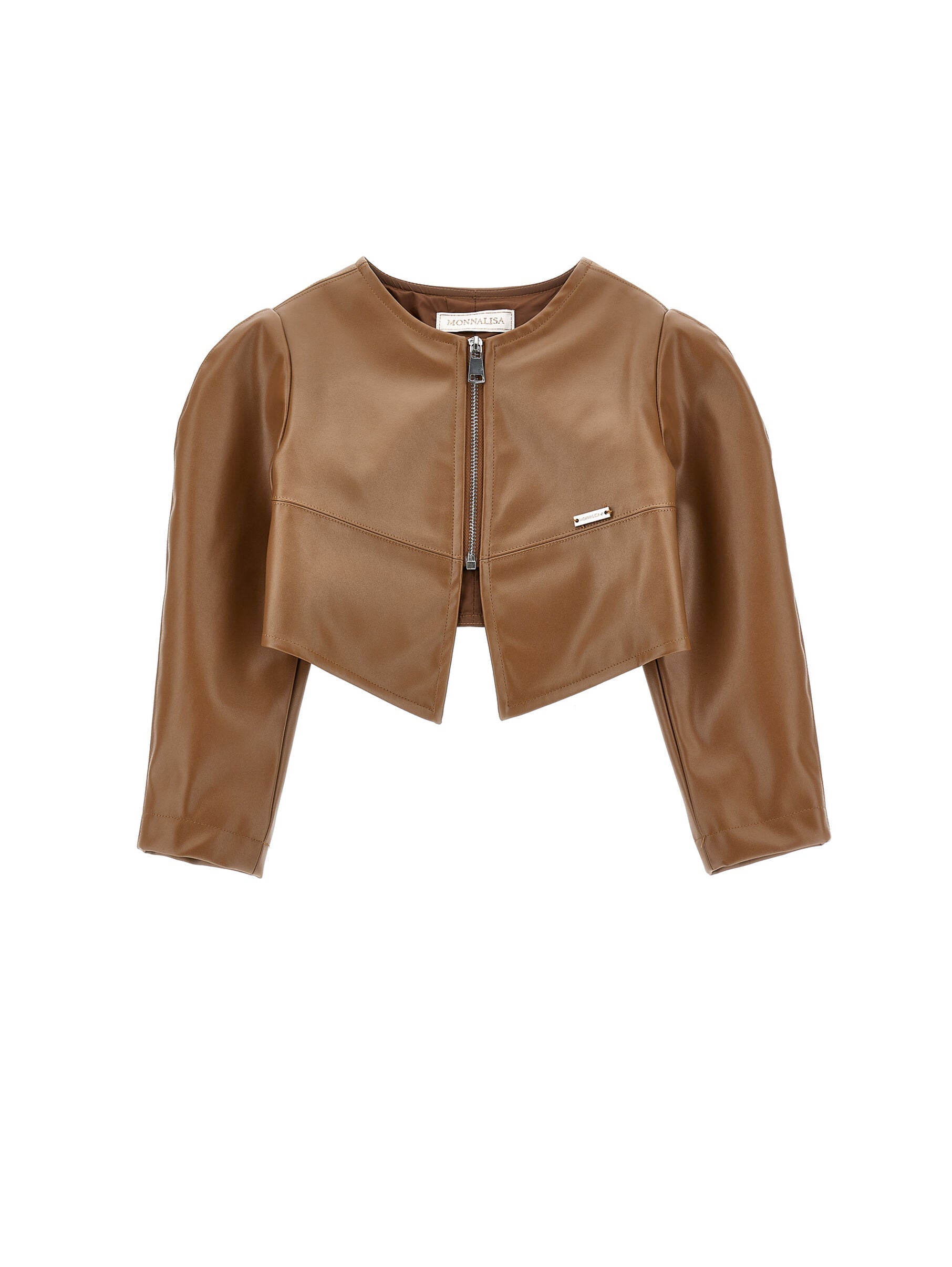 Coated Fabric Bolero With Zip Monnalisa
