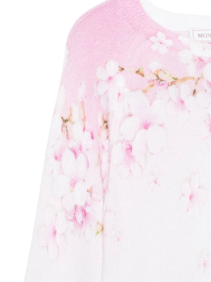 Floral Print Sweater Monnalisa