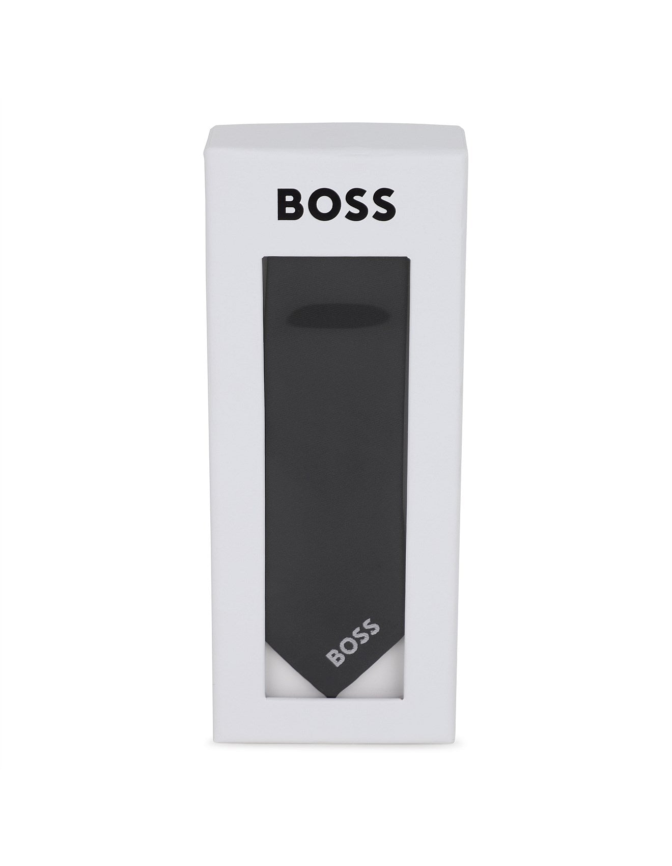 Polyester Jacquard Tie with Adjustable Buckle Hugo Boss