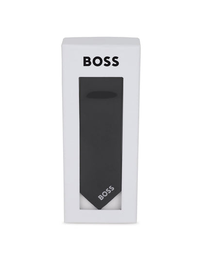 Polyester Jacquard Tie with Adjustable Buckle Hugo Boss