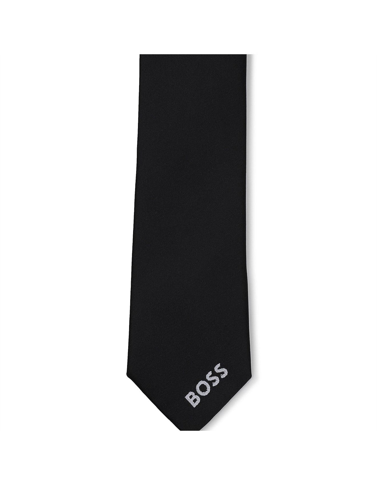 Polyester Jacquard Tie with Adjustable Buckle Hugo Boss