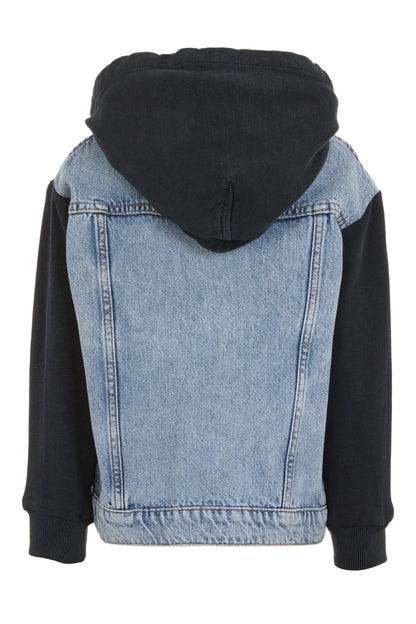 Contrast Denim Wind Breaker Jacket Emporio Armani