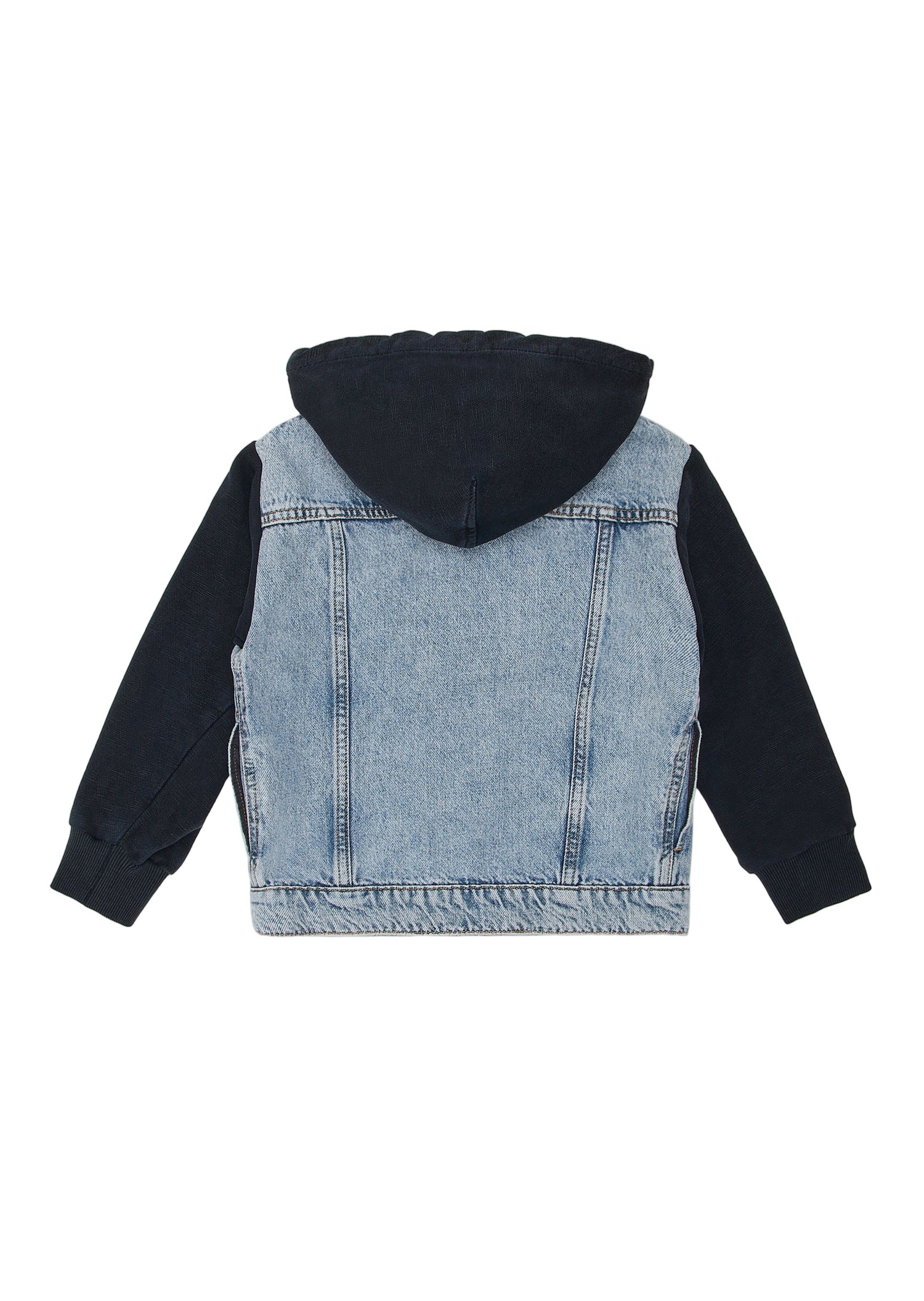 Contrast Denim Wind Breaker Jacket Emporio Armani