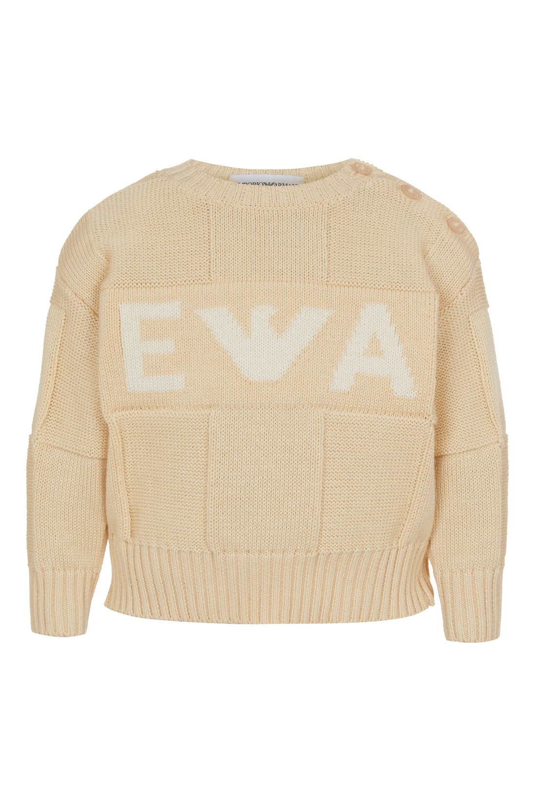 Knit Pullover with Logo Emporio Armani