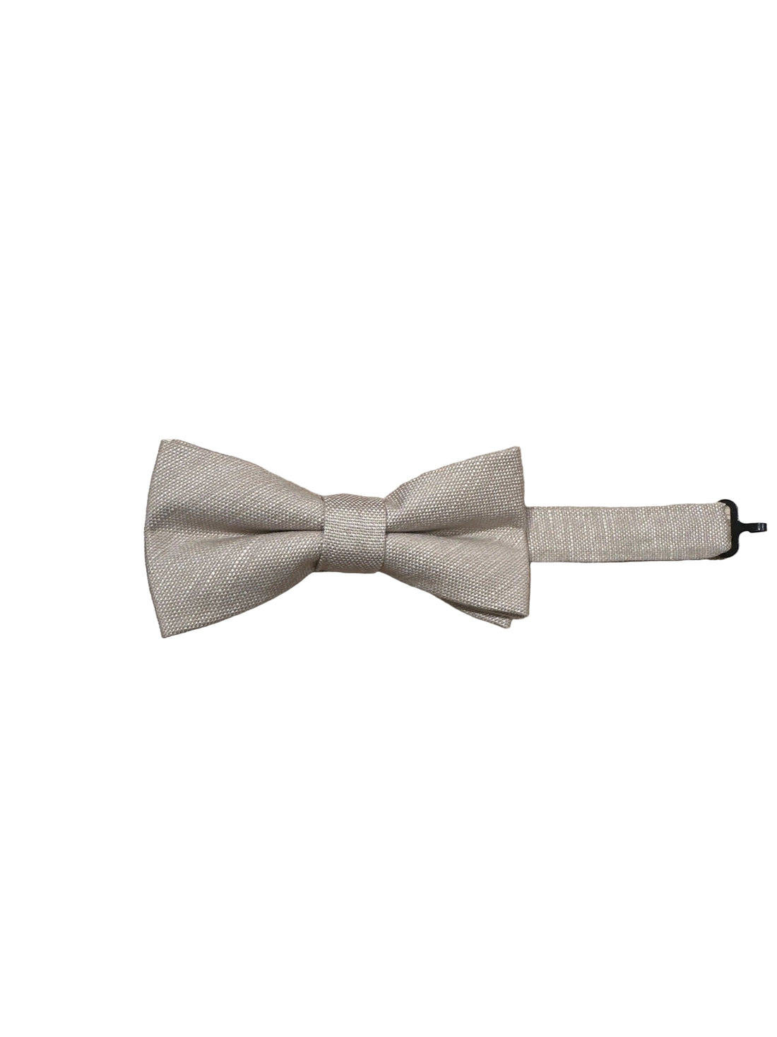 Beige Linen Bow Tie Siene