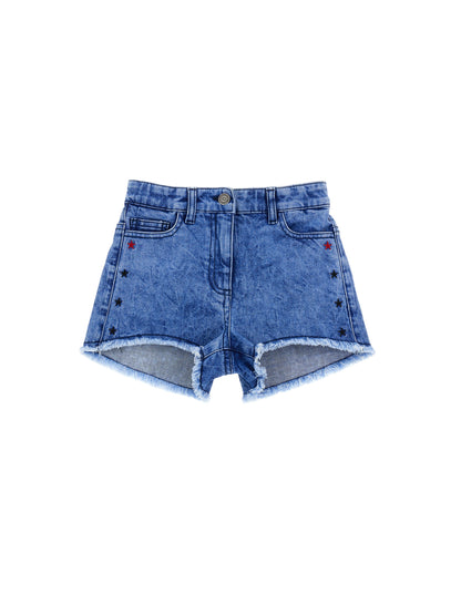 Embroidered Five-Pocket Shorts Monnalisa