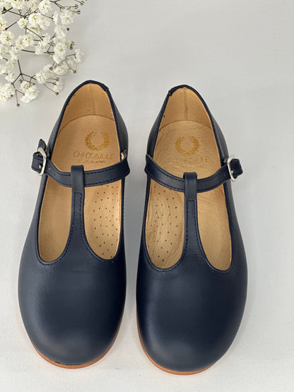 Navy T-Bar Mary Janes Chloe &amp; Jule