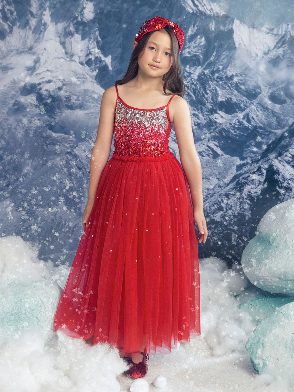 Winter Waltz Tutu Dress Red Velvet