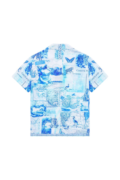 Journal De Voyage Boys Short Sleeve Camp Collared Shirt
