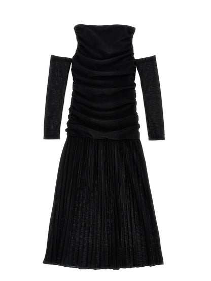 Monnalisa Sleeved Long Dress Monnalisa