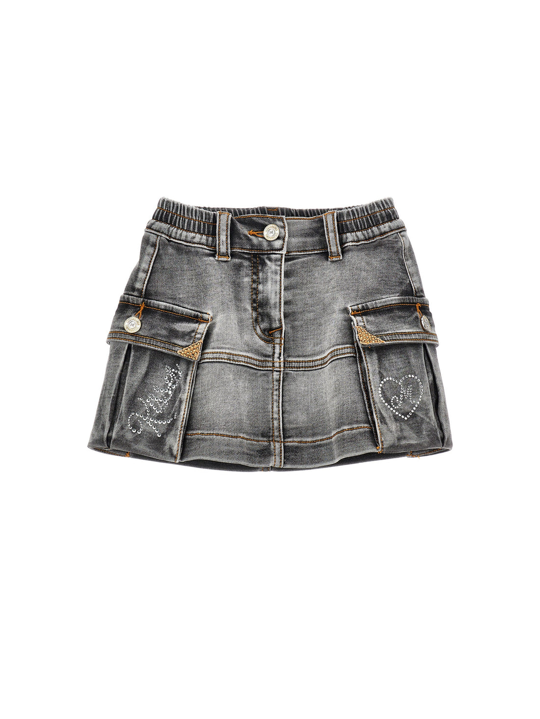 Mini Cargo Fleece Skirt Monnalisa