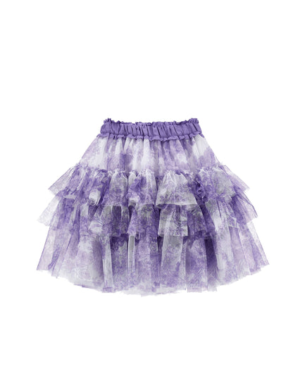 Monochrome Tulle Skirt Monnalisa
