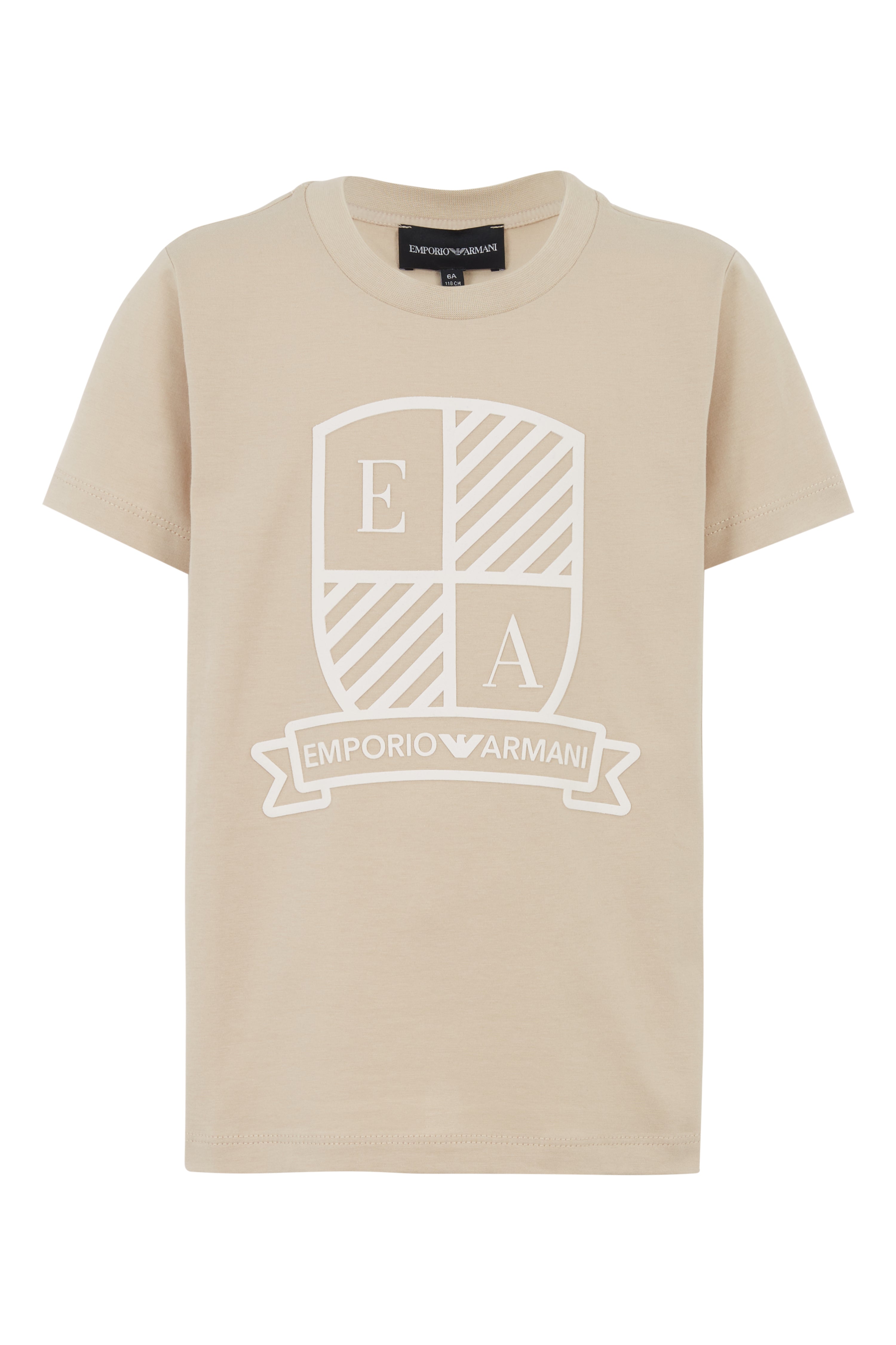 Oxford Tan &amp; White T-Shirt Set Emporio Armani