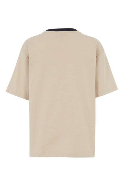 Logo T-Shirt - Oxford Tan &amp; Blu Navy Emporio Armani