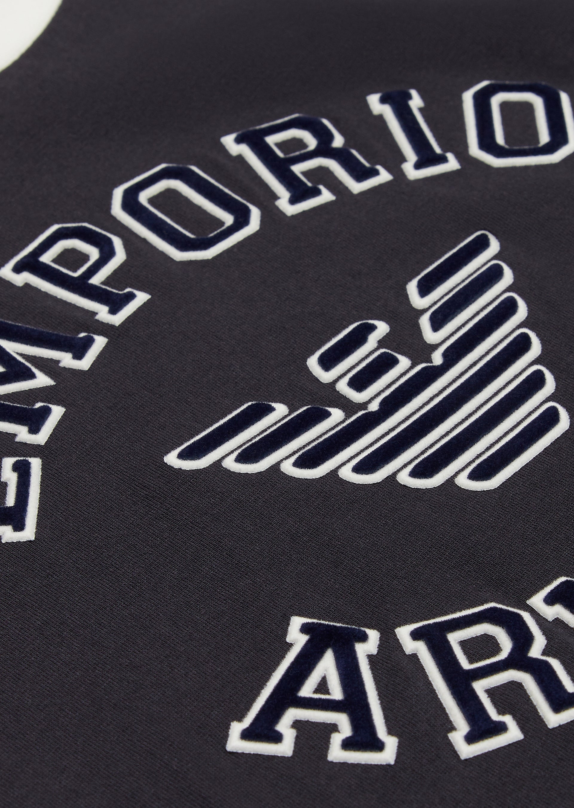 Logo T-Shirt - Oxford Tan &amp; Blu Navy Emporio Armani