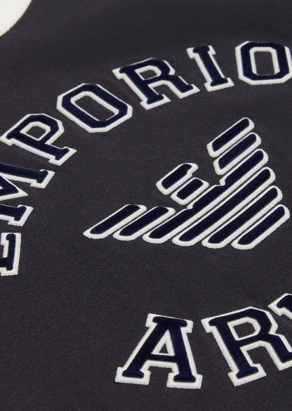 Logo T-Shirt - Oxford Tan &amp; Blu Navy Emporio Armani