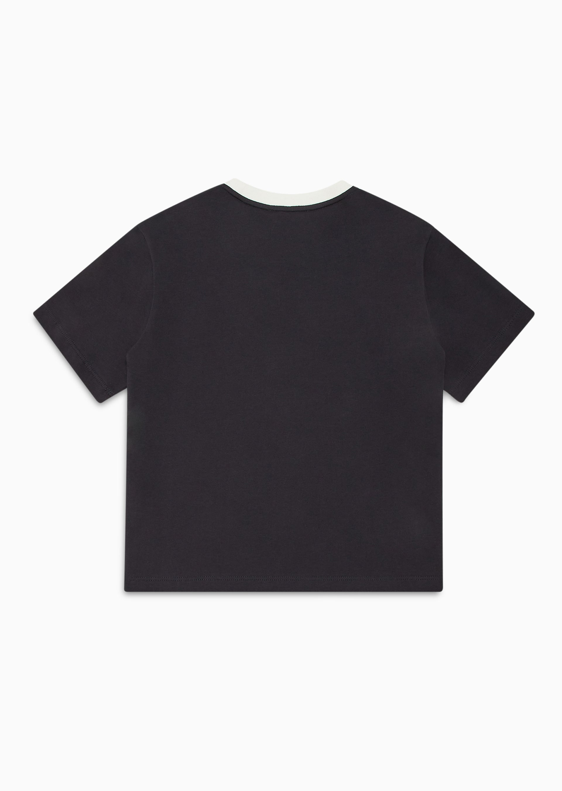 Logo T-Shirt - Oxford Tan &amp; Blu Navy Emporio Armani
