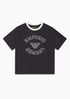 Logo T-Shirt - Oxford Tan & Blu Navy Emporio Armani