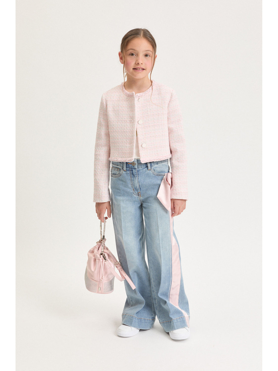 Jeans With Bow Monnalisa