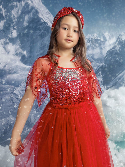 Winter Waltz cape Red Velvet Tutu Du Monde