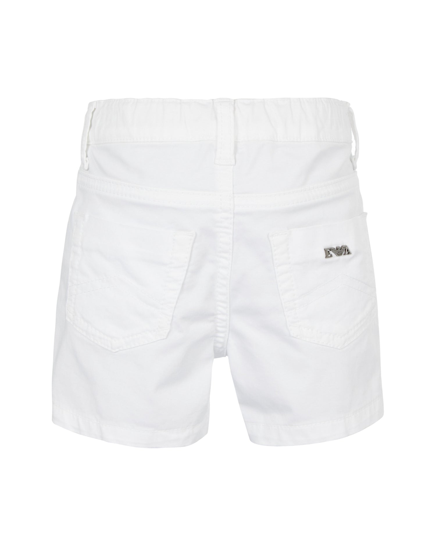 Tailored Cotton Shorts – Classic White Emporio Armani
