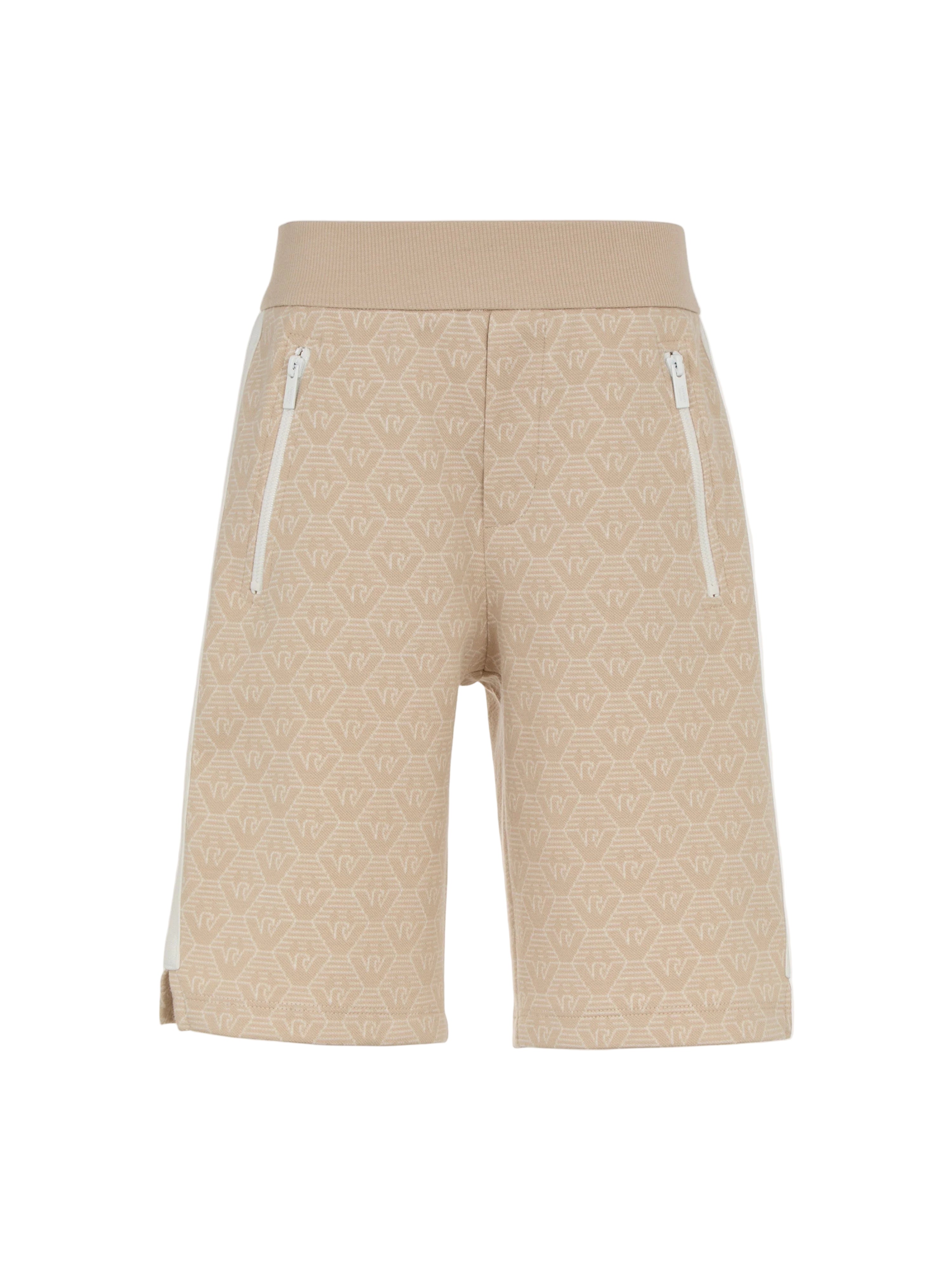 Monogram Bermuda Shorts – Soft Sand Emporio Armani