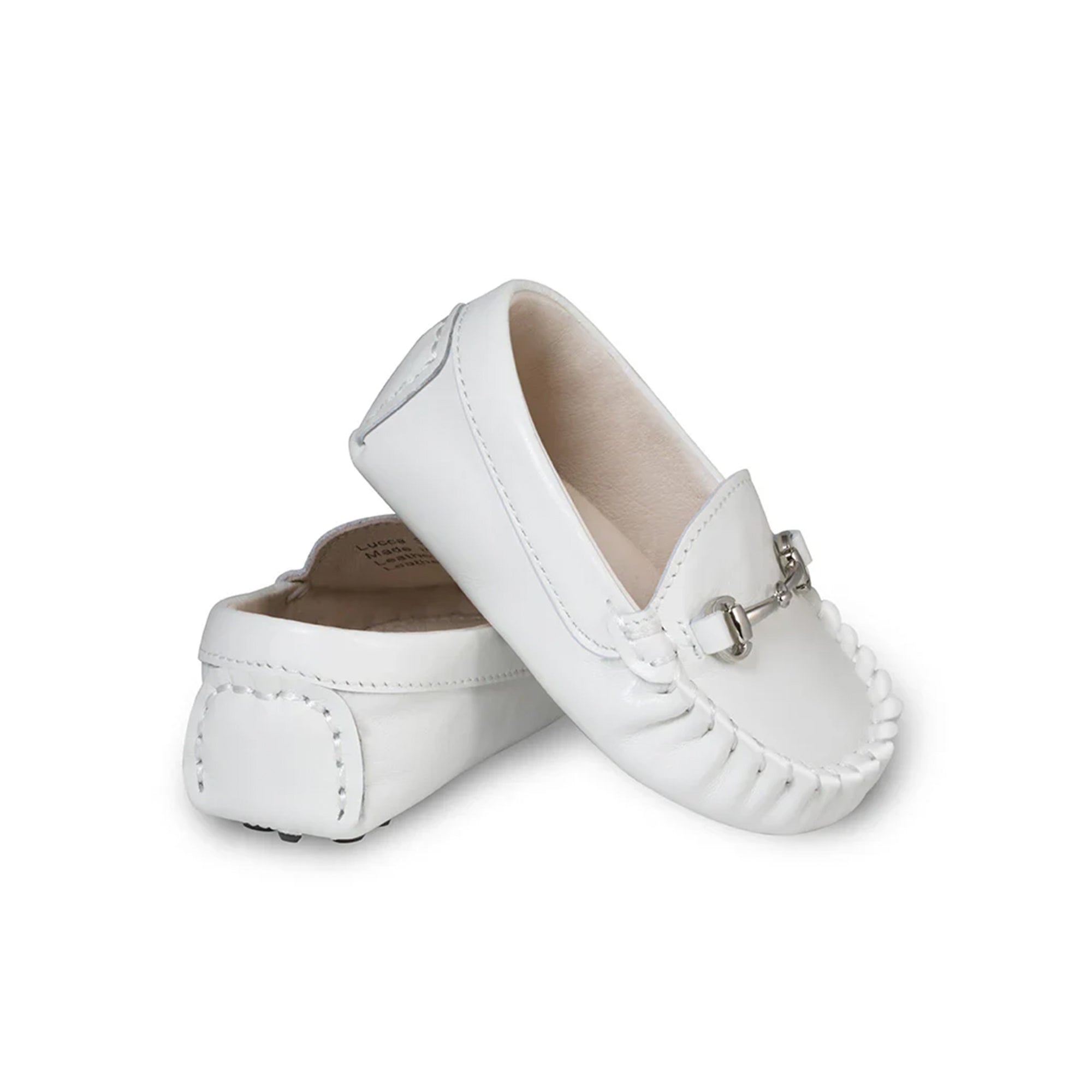 Lucca White Baby Loafers Oscars For Kids
