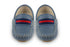 Mid Blue Leather Loafers Oscars For Kids