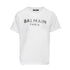 Classic White/Silver Cotton T-Shirt Balmain