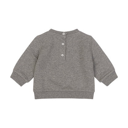 Logo Sweatshirt with Shoulder Detail – Grey Balmain