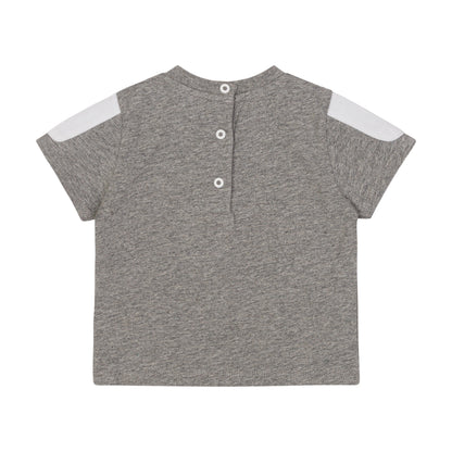 Grey Cotton T-Shirt Balmain
