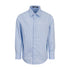 Children’s Blue Striped Cotton Shirt with Embroidered Chest Logo Balmain