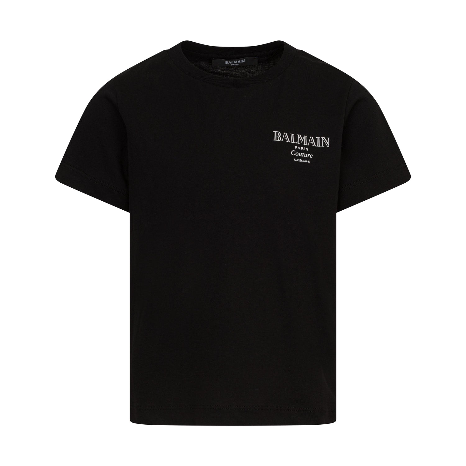 Luxury Children’s Cotton Chest-Print Tee Balmain