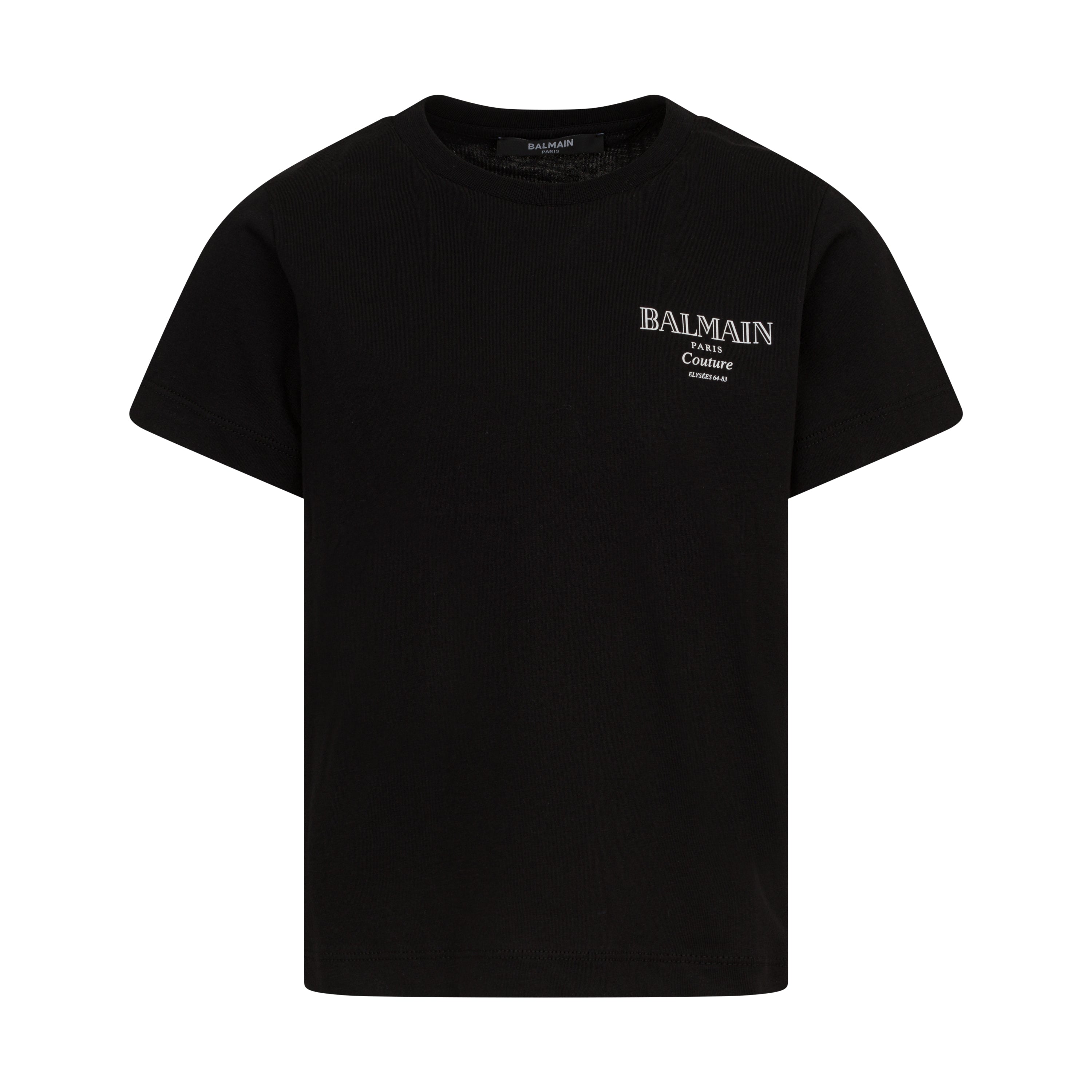 Luxury Children’s Cotton Chest-Print Tee Balmain