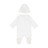 Logo-Embroidered Cotton Footed Romper & Beanie Set Balmain