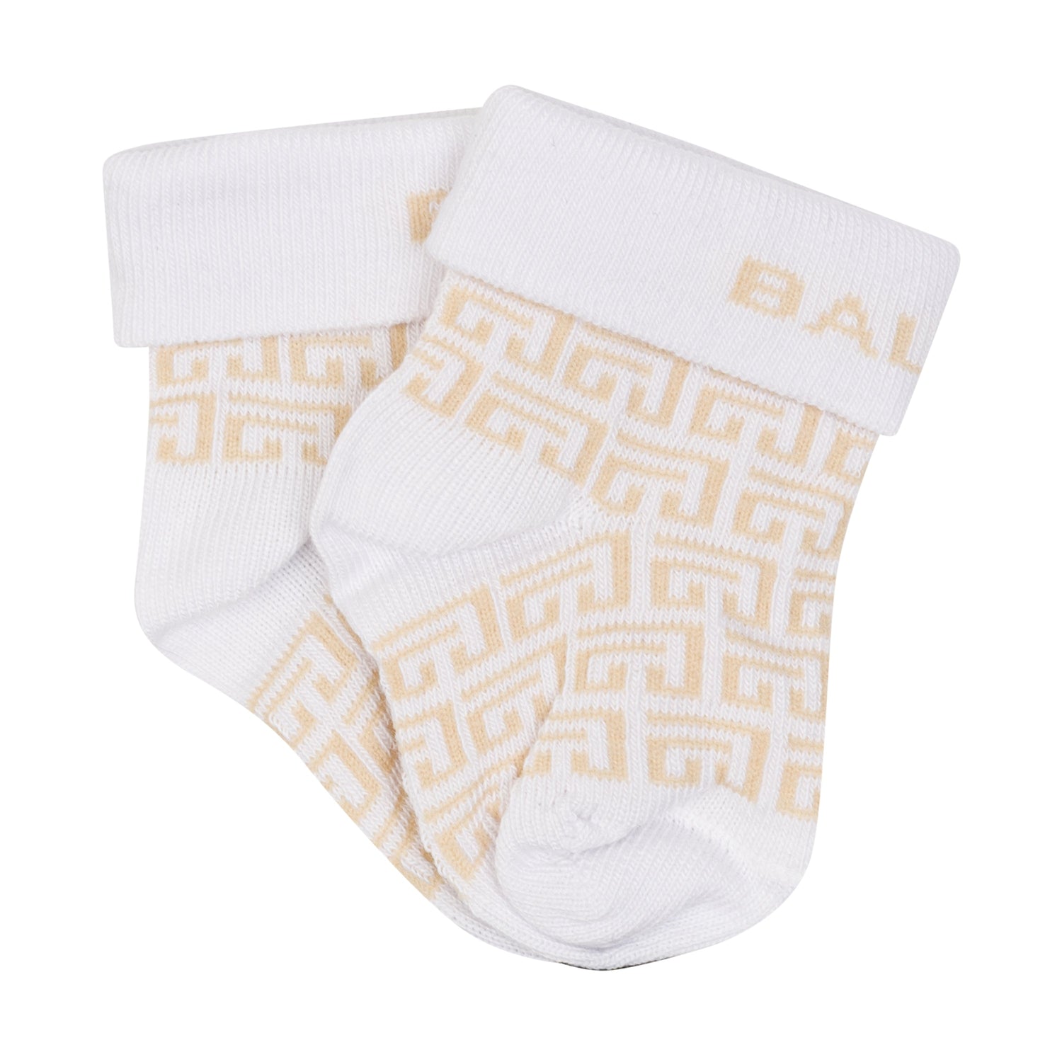 Kids Cotton-Blend Logo &amp; Monogram Sock Set Balmain