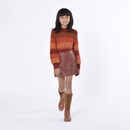 Leather Embroidered Skirt Chloe