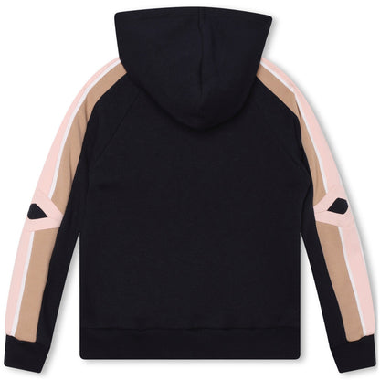Organic Fleece Hooded Cardigan Chloe