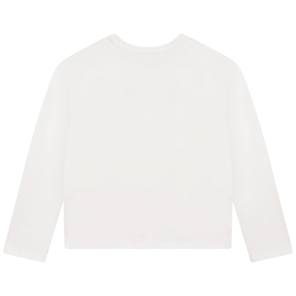 Organic Flower Embroidery Tee Chloe