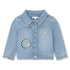 Embroidered Denim Jacket with Eyelet Details Chloe