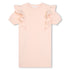 Short-Sleeved Terry Dress with Eyelet Ruffles Chloe